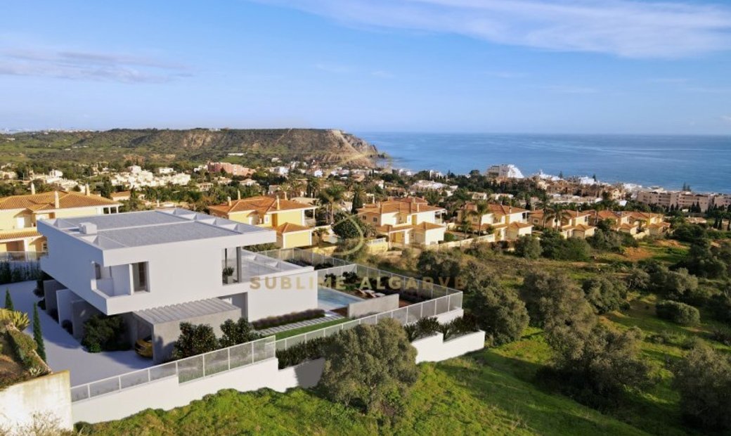 New Villa With Sea View In Praia Da Luz, Lagos, In Luz, Algarve