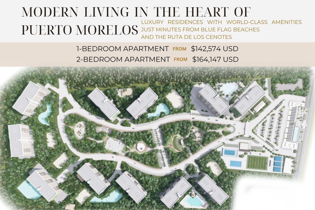 Puerto Morelos Apartment In Puerto Morelos, Mexico For Sale (14838206)