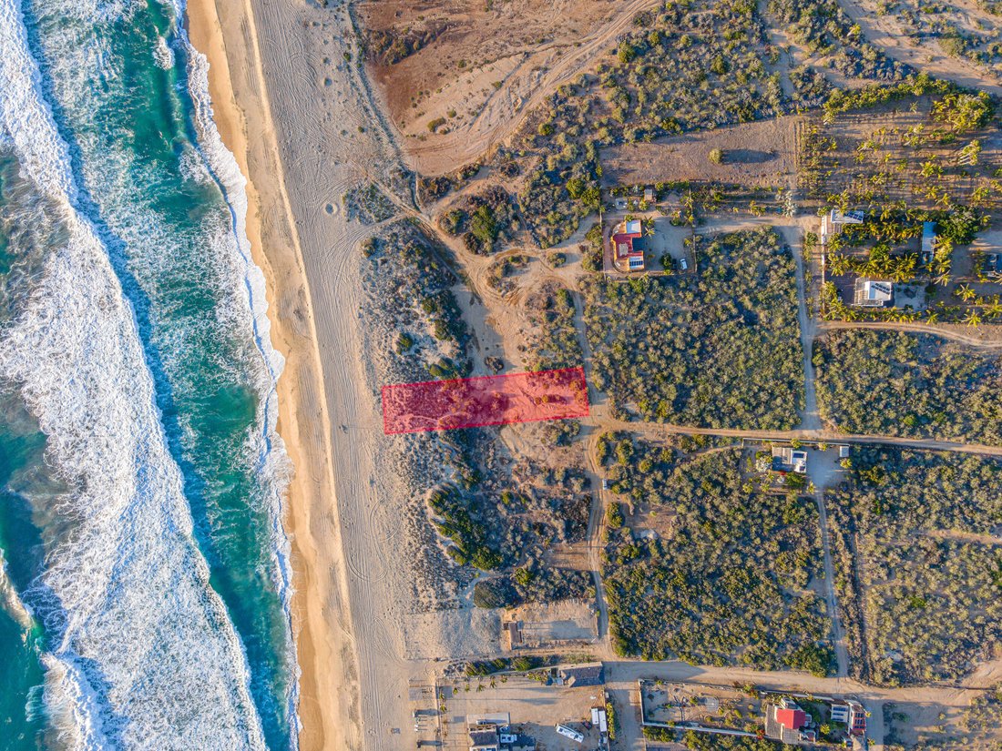 Beachfront Lot With 65ft Of In Los Cerritos, Baja California Sur