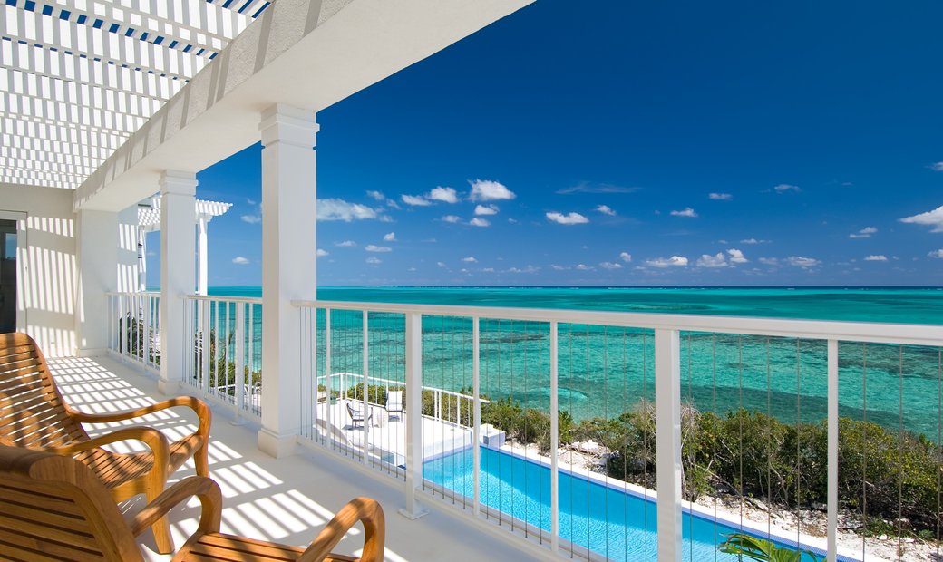 Azure In Cooper Jack Bay Settlement, Caicos Islands, Turks And Caicos