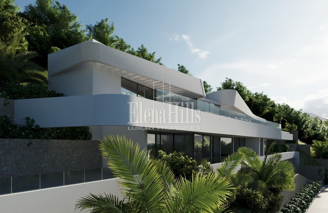 Modern Villa With Stunning Views Of The Mediterranean, Altea, In Altea