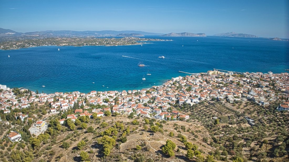 Land in Spetses, Attika, Griechenland 5 - 14869898