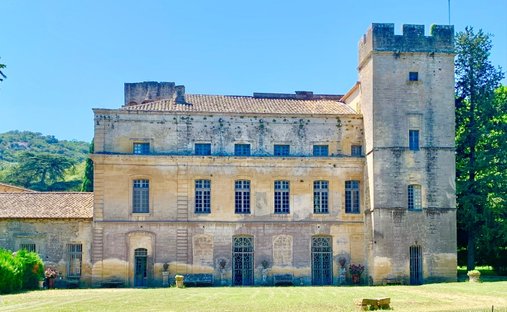 Castle in Vers-Pont-du-Gard, Occitania, France 1