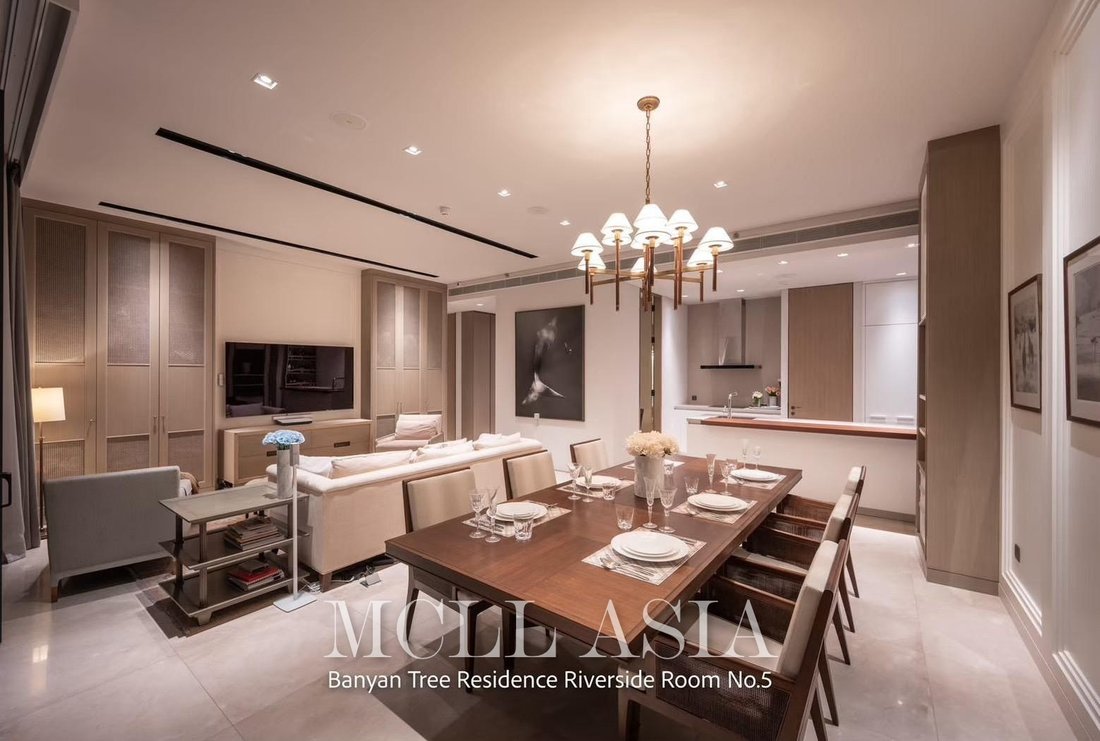 Banyan Tree Residences Large 2 Bedroom Breathtaking River, The City and Icon Siam.
