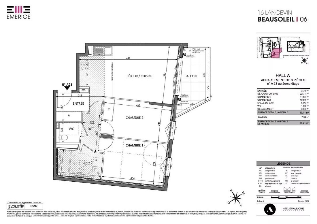 Apartment in Moneghetti Ouest, Beausoleil, France 1 - 14507927