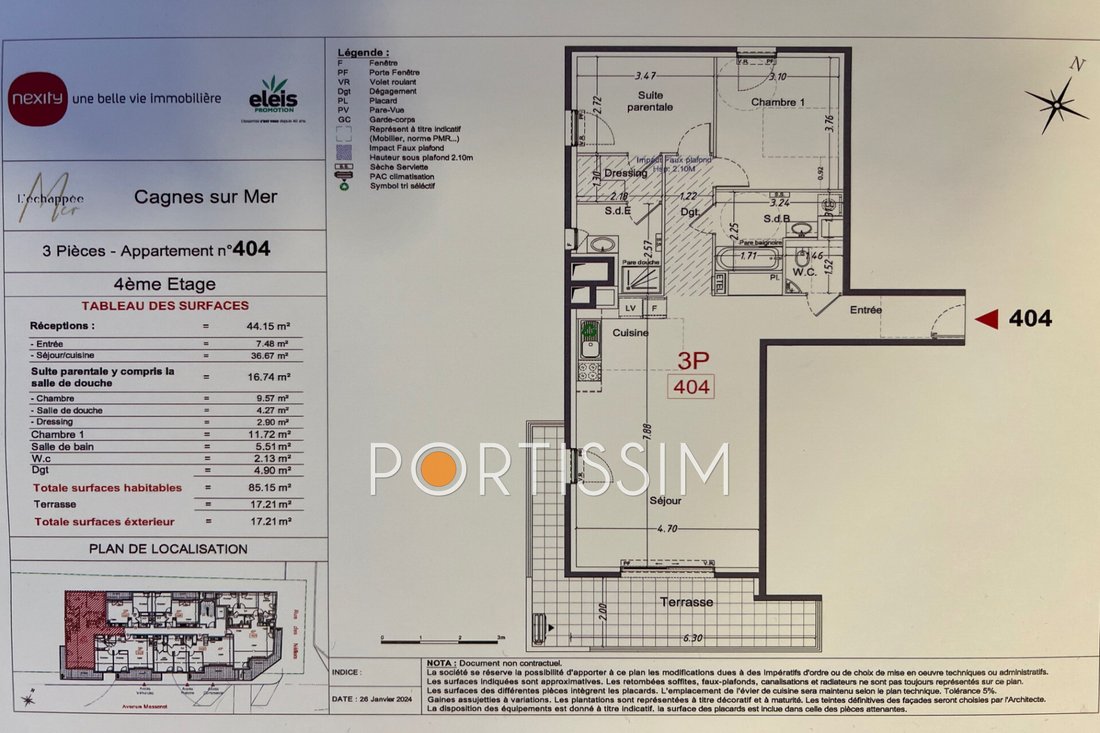 Apartment in Cros de Cagnes-Les Vespins, Cagnes-sur-Mer, France 2 - 15009113