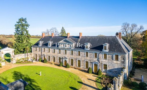 Haut Anjou 17th Century Mh Listed Castle With Outbuildings, 18ha (Option On 5ha More) Park, River,
