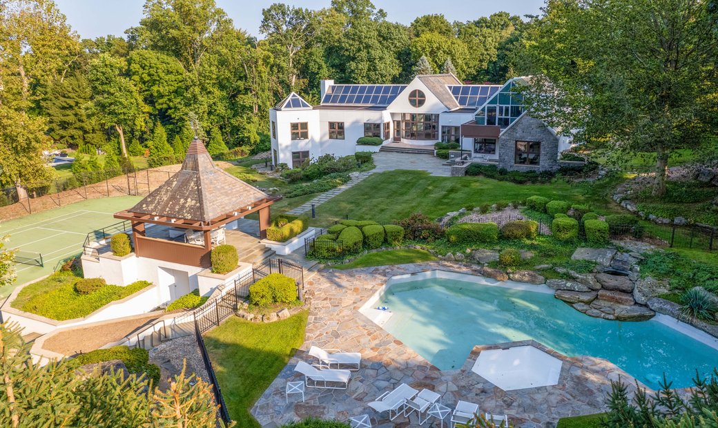 Photo inspiration: Elegant Estate With Pool And Tennis Court In Rye New Photo Inspiration