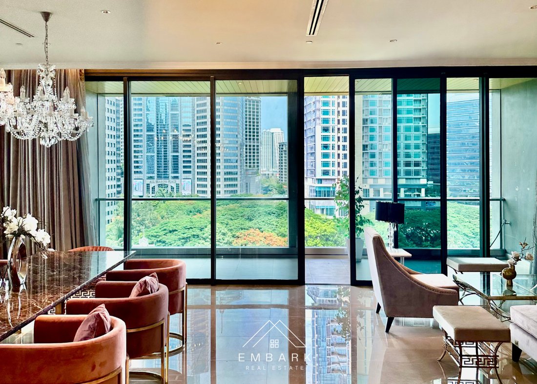 Luxurious Fully Furnished 2-Bedroom, 3-Bathroom Penthouse for Sale at Sindhorn Residence