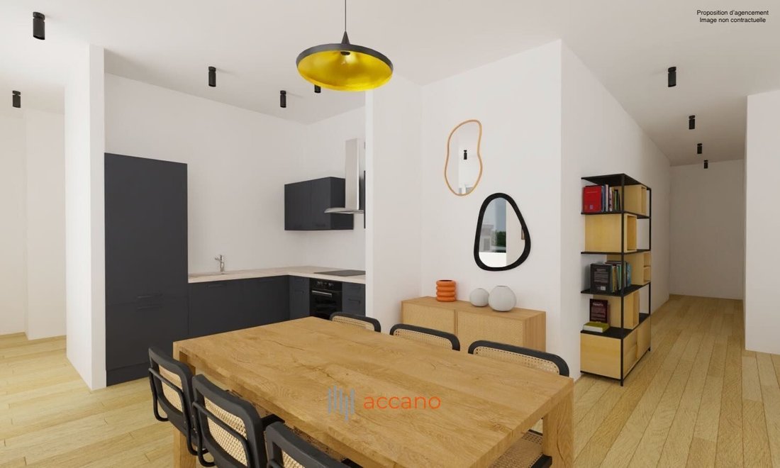 Apartment in Part Dieu, Lyon 3e Arrondissement, Lyon 5 - 14651766