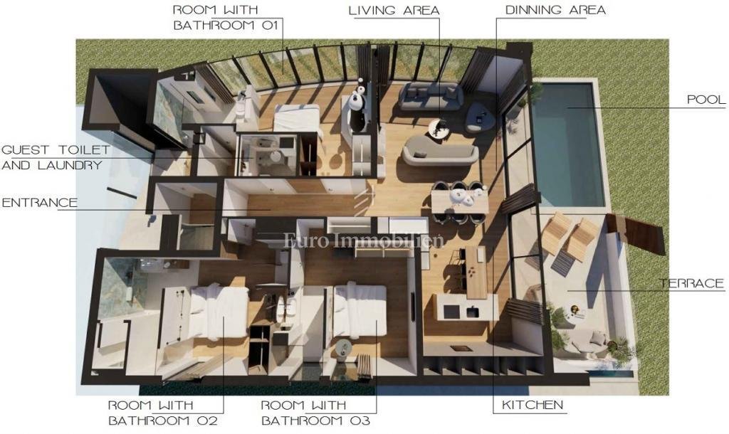 Apartment in Sukosan, Zadar County, Croatia 2 - 15102878