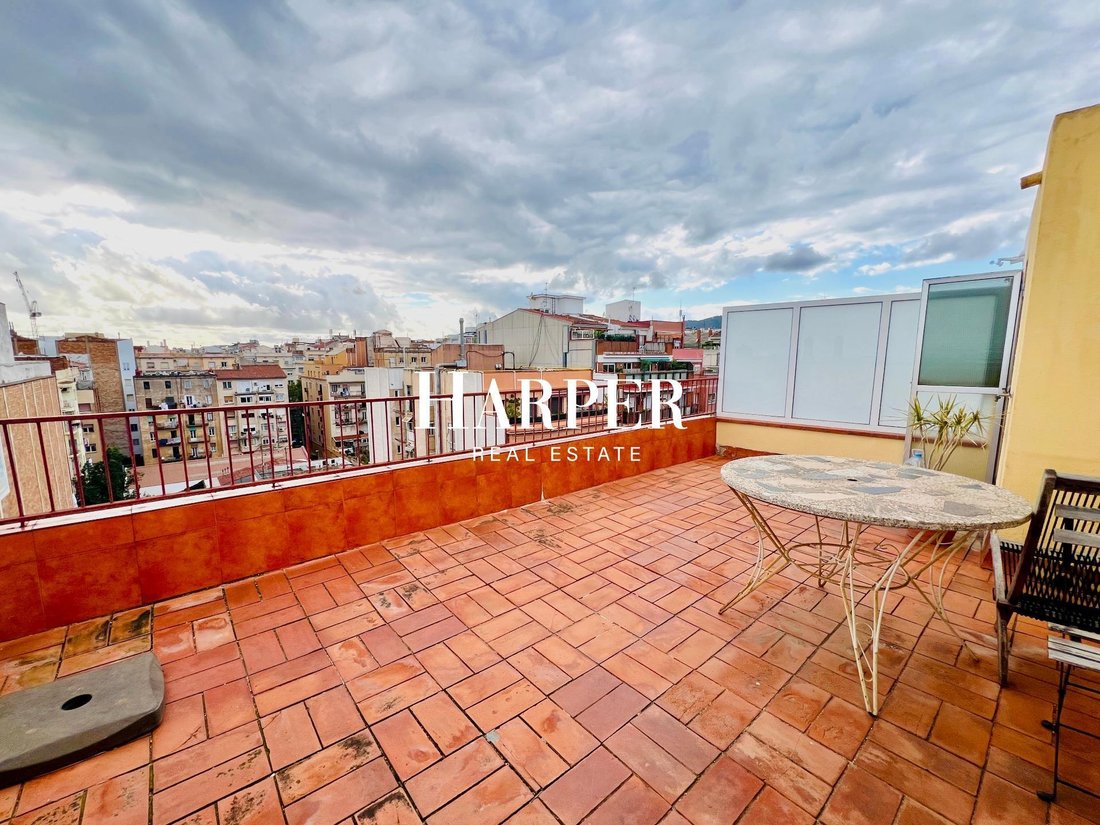 View of Stylish Penthouse With Panoramic Views And In Ciutat Vella, Barcelona ...