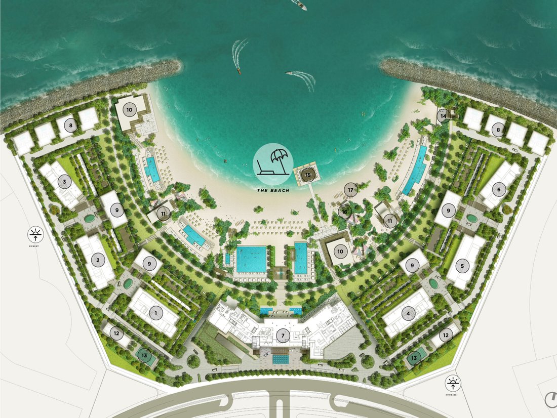 Appartement à Marjan Island, Ras el Khaïmah, Émirats arabes unis 2 - 15126068