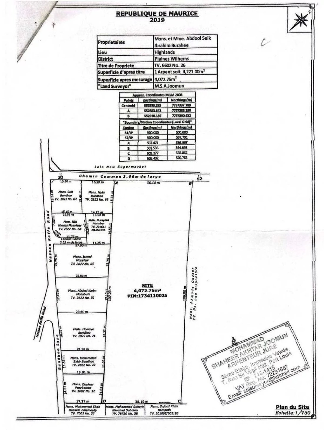 Land in Vacoas-Phoenix, Plaines Wilhems District, Mauritius 2 - 15176109