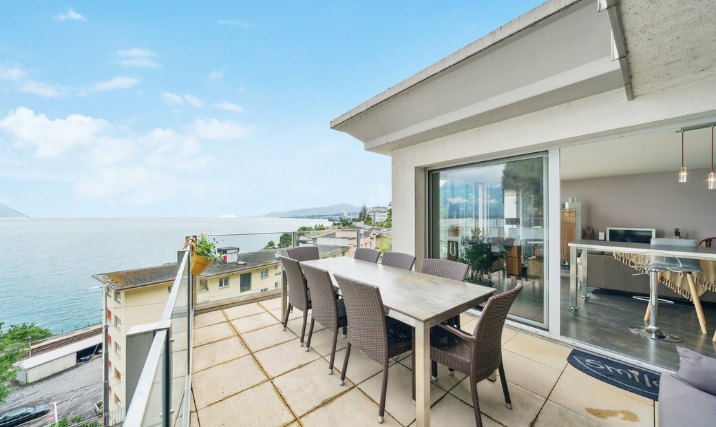 3.5pcs Penthouse With Lake View In Veytaux, Vaud, Switzerland For Sale ...