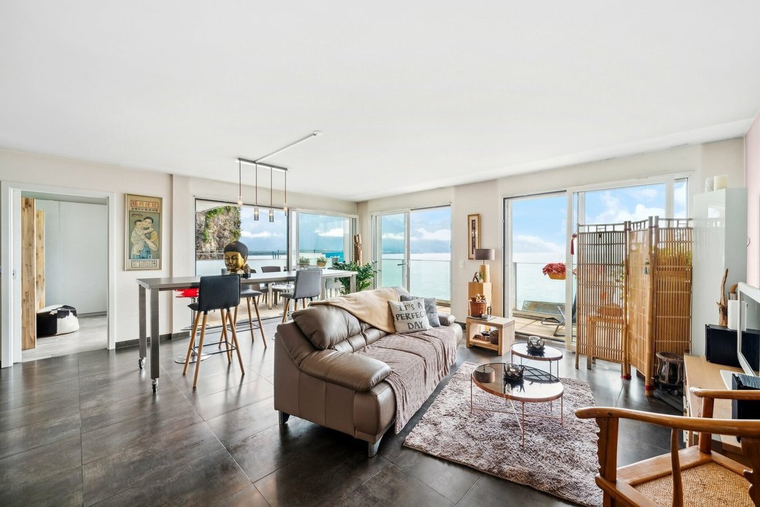 3.5pcs Penthouse With Lake View In Veytaux, Vaud, Switzerland For Sale ... - Lake View Penthouse Condos