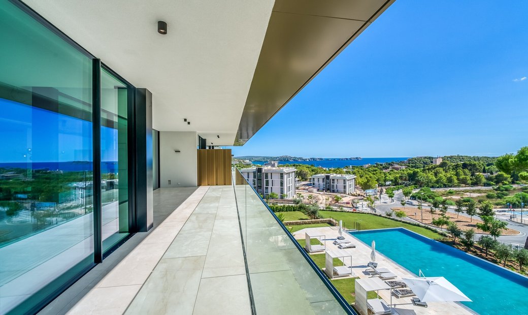 Picture of Southwest Facing New Build Penthouse In In Peguera, Balearic Islands ...
