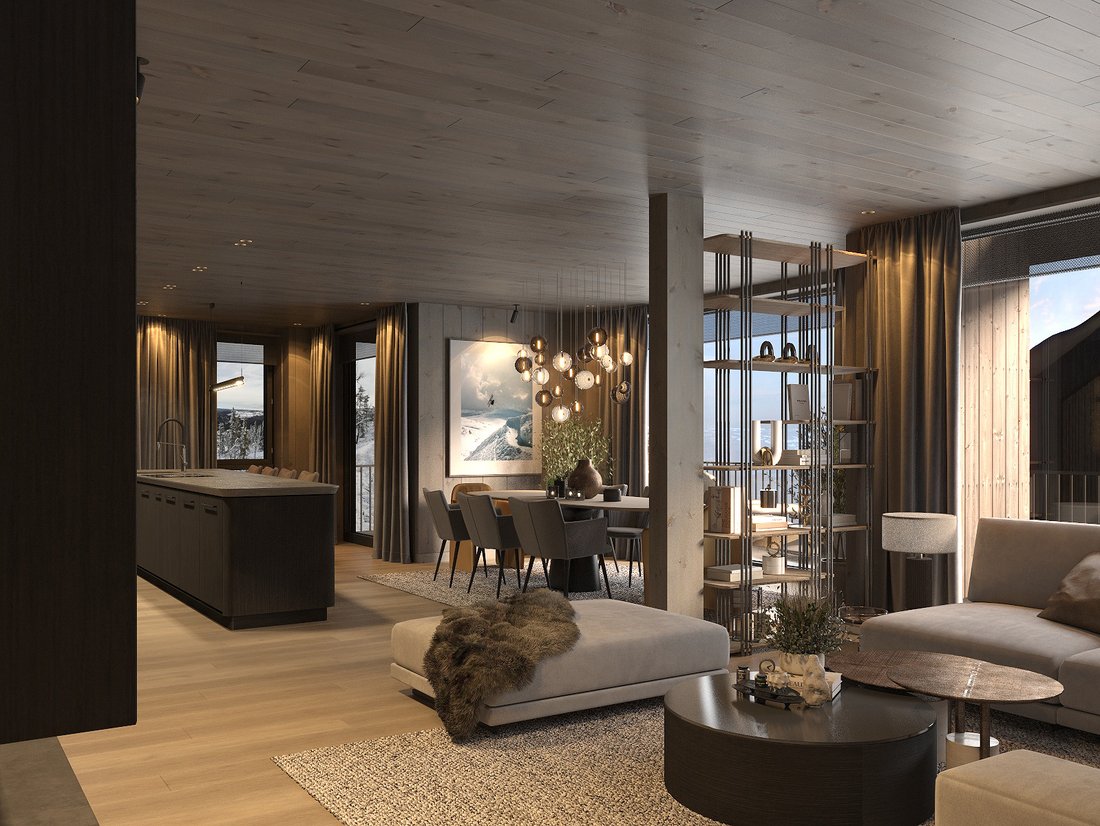 Luxurious Double Sized Ski In/Ski Out Apartment In In Fåvang, Innlandet ...