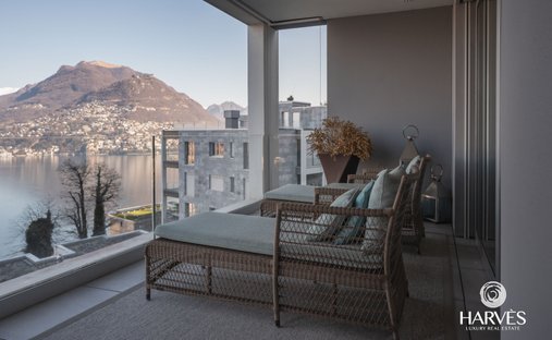 Image showcasing Luxury hilltop penthouses for sale in Paradiso, Ticino, Switzerland ...