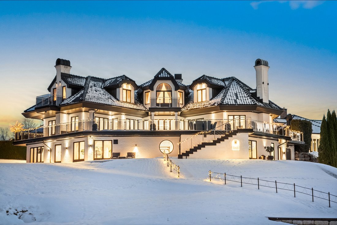 Majestic Oceanfront Mansion With Breathtaking Views Of In Nesøya, Viken,  Norway For Sale (14331411)