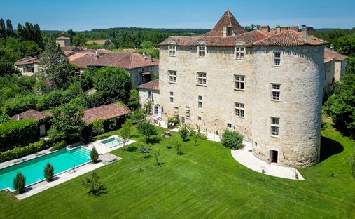 Chateau in Fources, Occitania, France 1