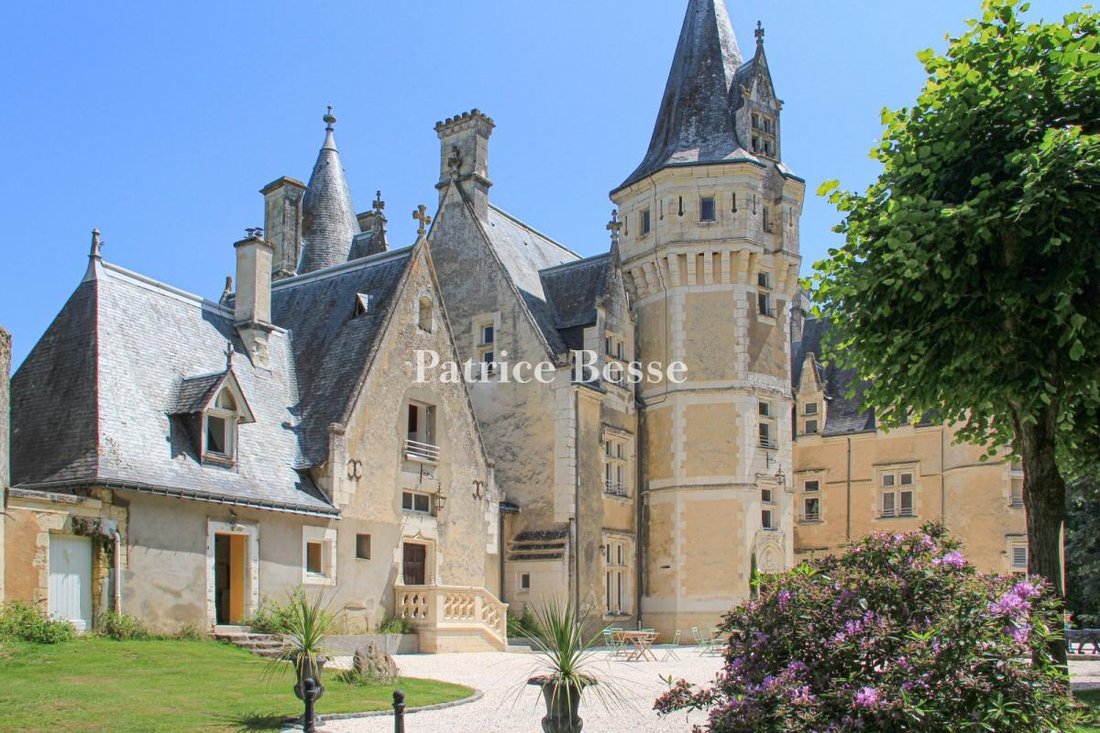 Whispers of the Loir: A 12th-Century Castle Reborn in Golden Light