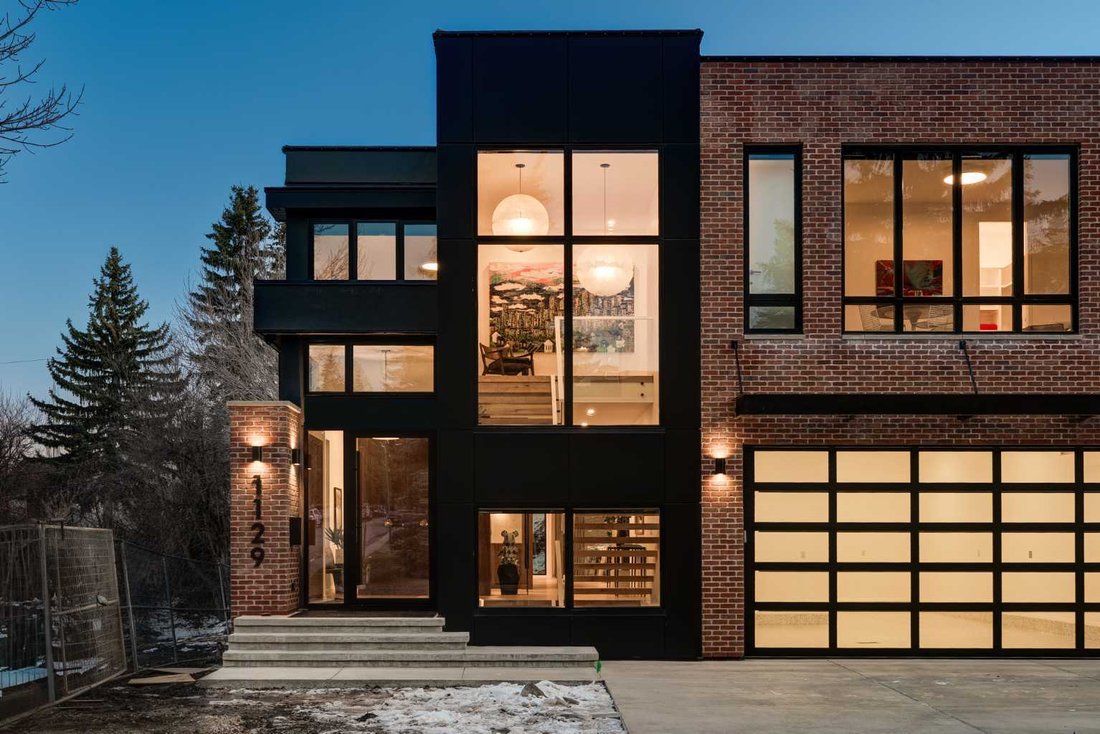 View of New Luxury Modern, Industrial Build By Prestigious In Calgary, Alberta ...