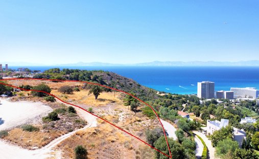 Land in Paralia Apolakia, Aegean, Griechenland 1