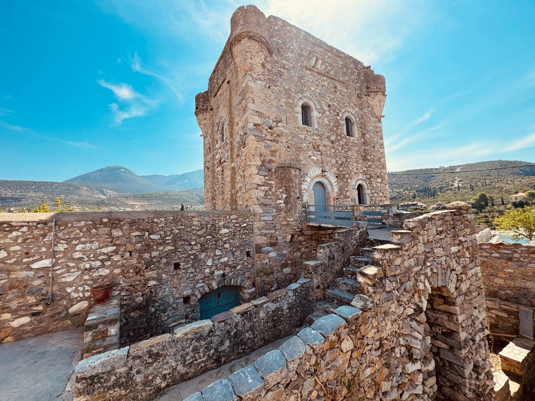 The Tower of Pefnos: A Mythic Stone Sentinel by the Mani Sea