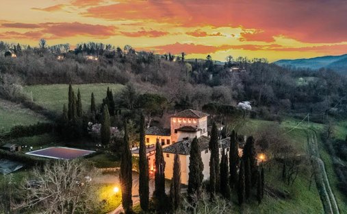 Castillo en Toscana, Italia 1