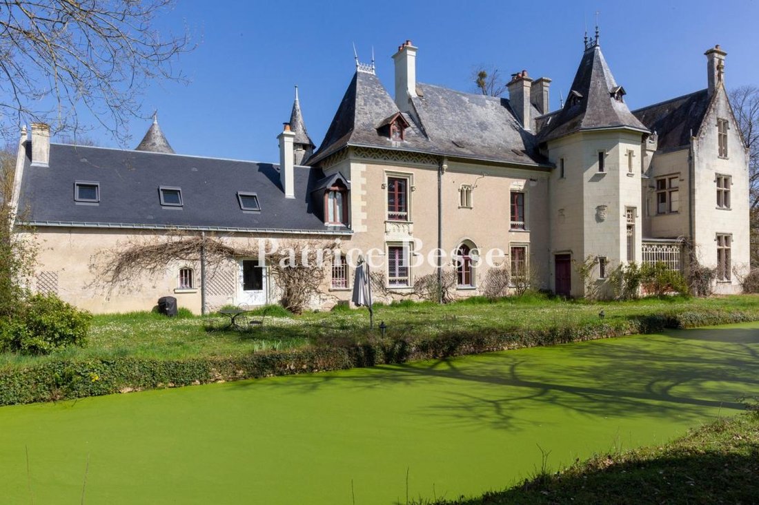A Neo-Gothic Dream: Moated Château Between Vine & River in Saumur’s Golden Valley