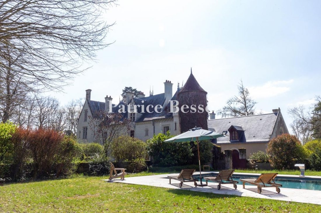 A Neo-Gothic Dream: Moated Château Between Vine & River in Saumur’s Golden Valley