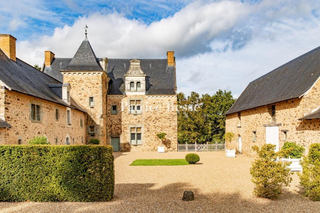 Whispers of the Renaissance: A 12th-Century Moated Manor in Haut-Anjou’s Golden Light