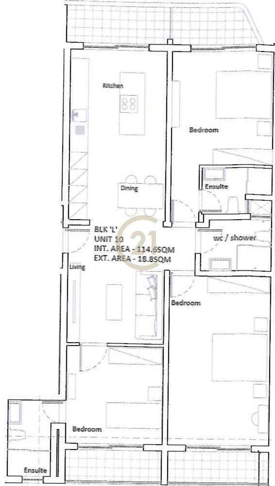 Apartment in Mellieha, Malta 1 - 14311997