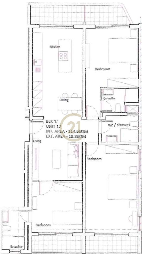 Apartment in Mellieha, Malta 1 - 14311987