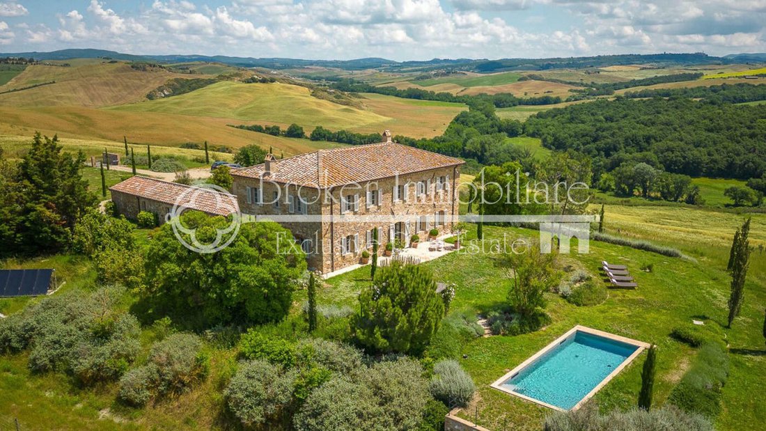 Villa en San Quirico d'Orcia, Toscana, Italia 1 - 15539539
