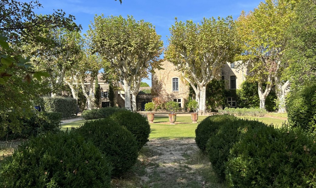 Landmarked Castle And Its Private Park, Between Uzès And Nîmes