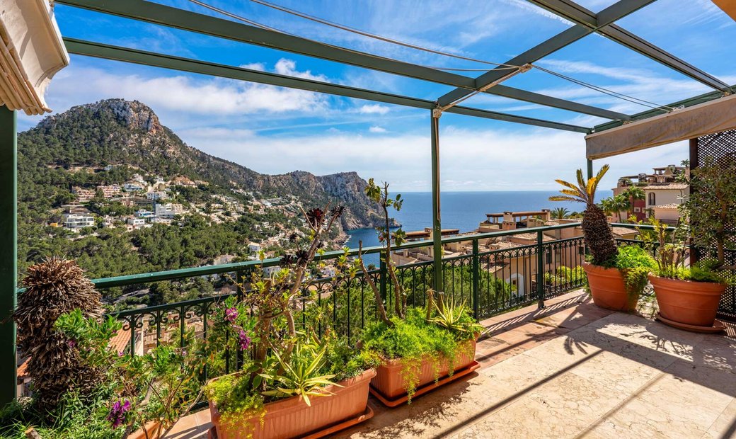 Image showcasing Mediterranean Penthouse With Sea And In Port D'andratx, Balearic ...