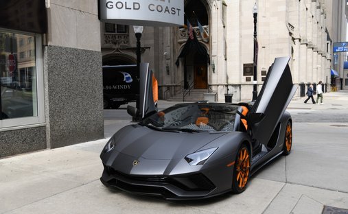 Lamborghini Aventador in Chicago, il 1