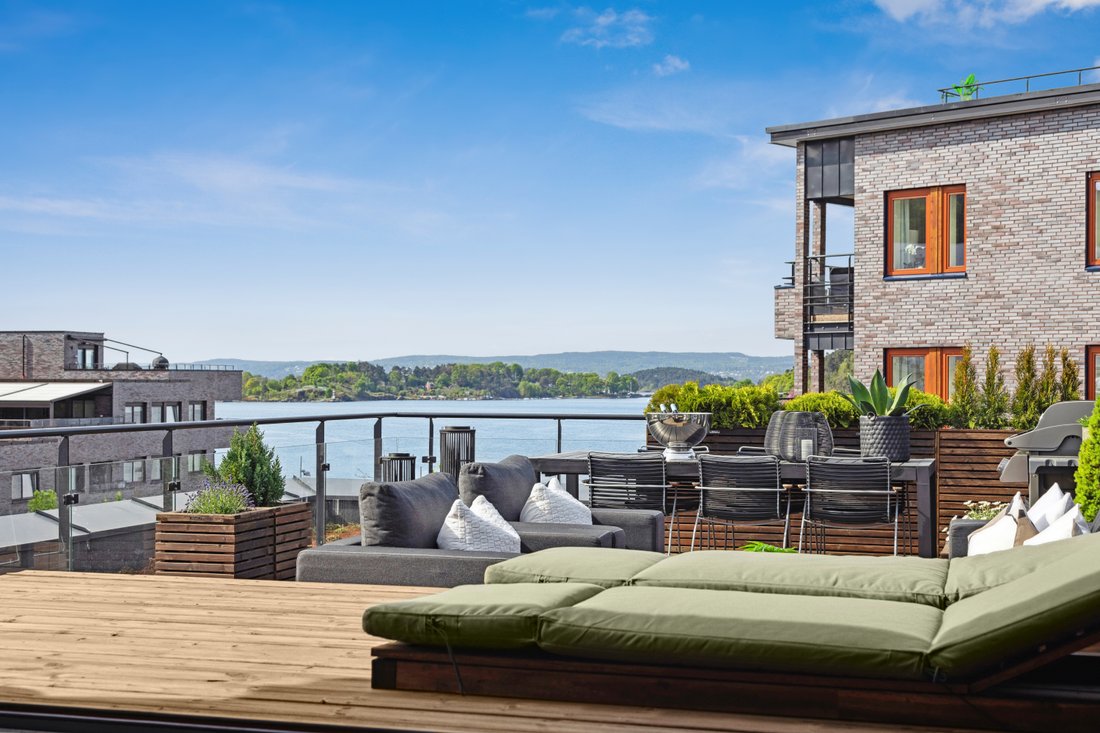 Illustration of Apartment With Oslo City Centre View