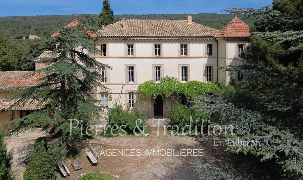 In Provence, Magnificent Provencal Château On Its Promotory With Land