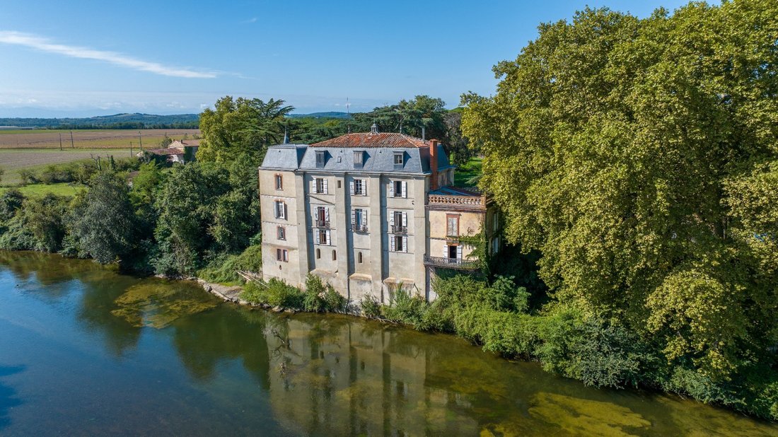 Whispers of the 11th Century: A Riverside Château’s Timeless Embrace in Occitanie