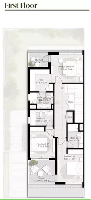 Townhouse in Tilal Al Ghaf, Dubai, United Arab Emirates 2 - 15688496