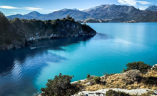 Land in Marble Cathedral, Aysén, Chile 1