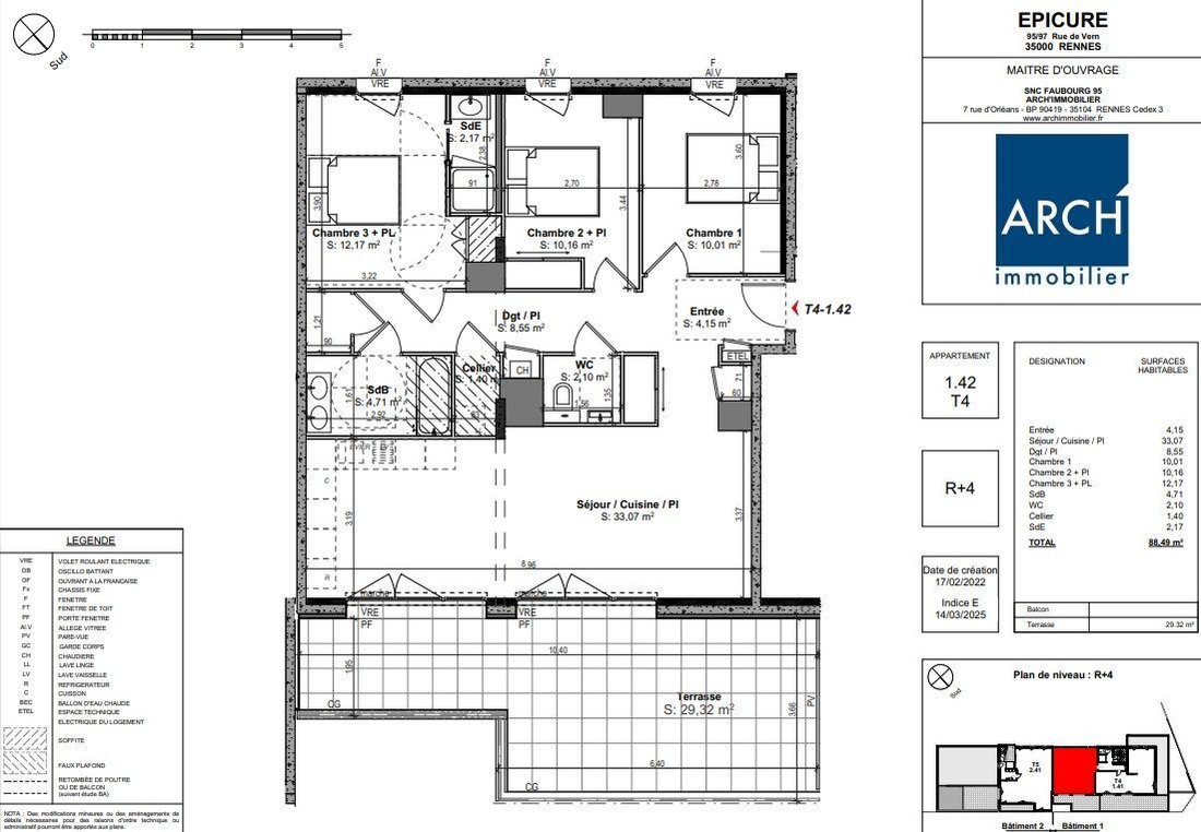 Apartment in Villejean-Beauregard, Rennes, France 4 - 15706065