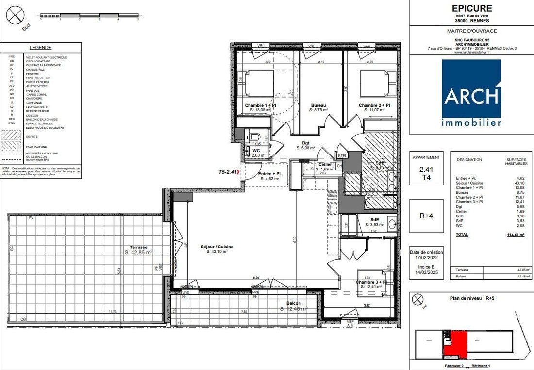 Apartment in Villejean-Beauregard, Rennes, France 5 - 15706175