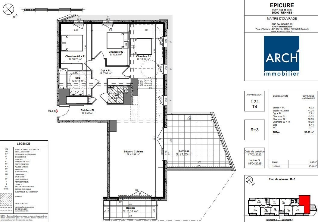 Apartment in Villejean-Beauregard, Rennes, France 5 - 15706033