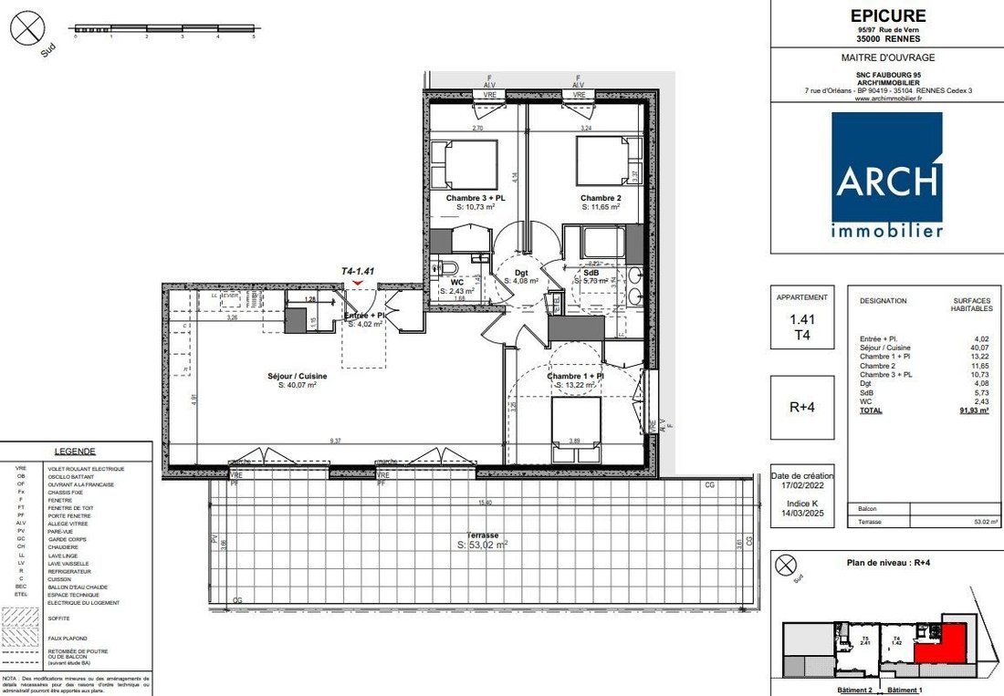 Apartment in Villejean-Beauregard, Rennes, France 4 - 15706101