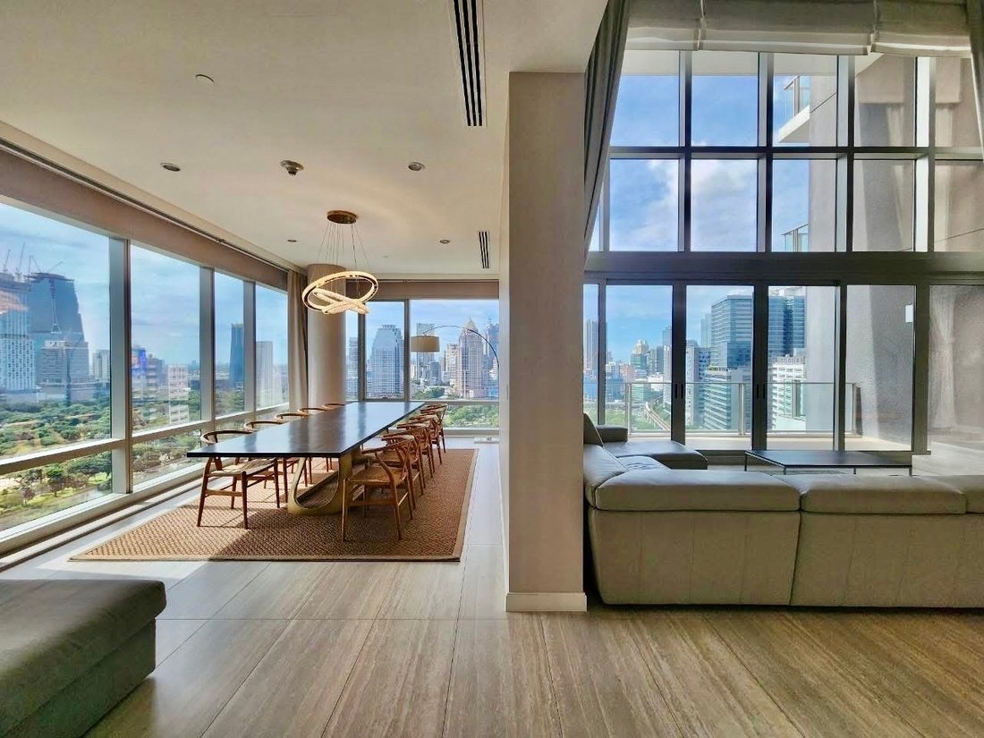 Ultra-Rare 5-Bedroom Duplex with Front-Row Lumpini Park View | Freehold