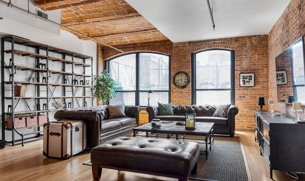 75 Industrial Basement Ideas You'll Love - April, 2026 | Houzz - Industrial Chic Renovation On A Budget